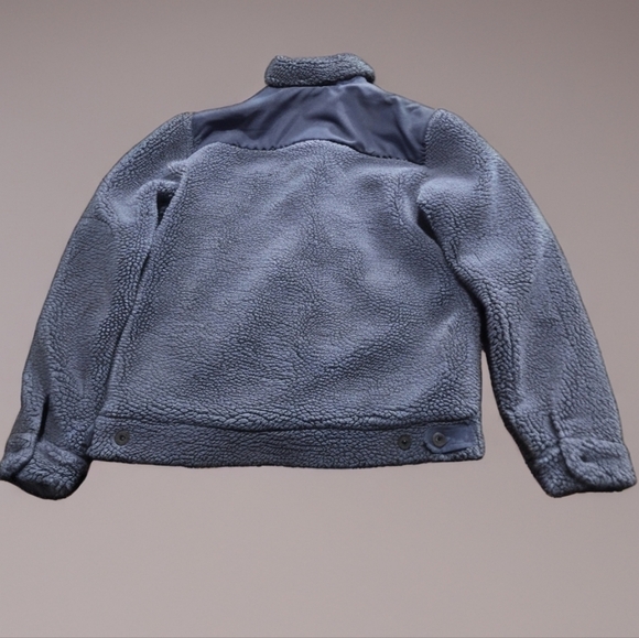 Mens UGG Janson Sherpa Trucker Jacket Size Medium  blueish grey Great Condition - Picture 3 of 9